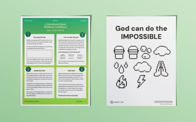 Bedrock: Building Confidence in God Block by Block – Kindergarten & First