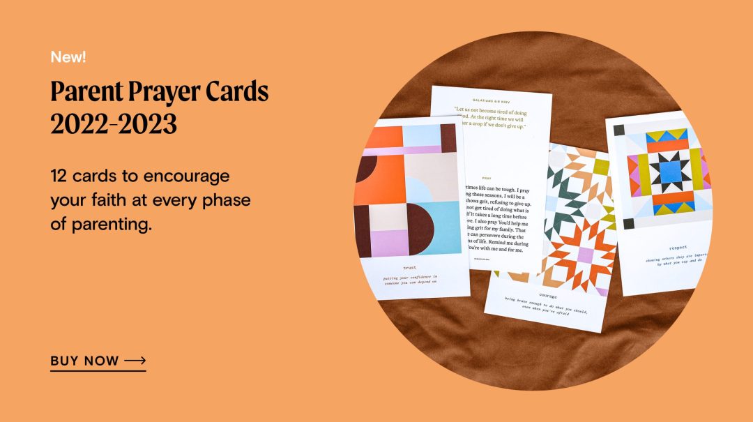 Parent Prayer Cards Banner Ad | The Parent Cue Blog